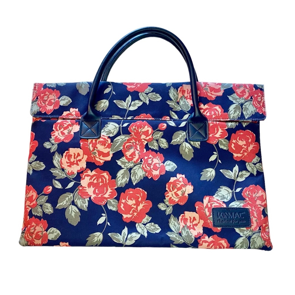 Kinmac Floral Canvas Laptop Bag - Picture 2 of 7